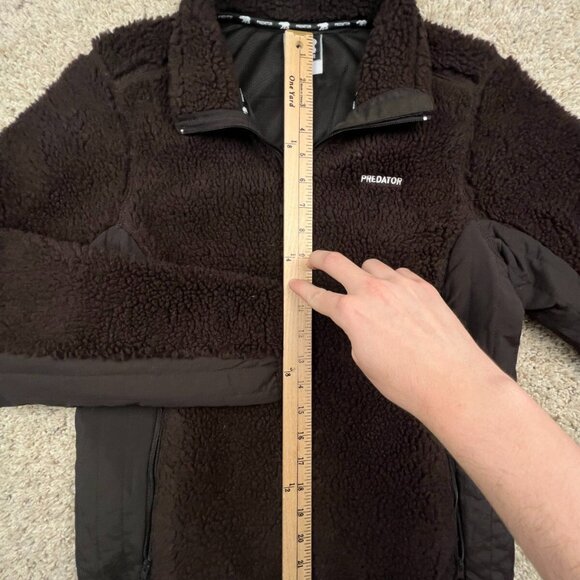 Predator Jacket Women’s Medium Chunky Fleece Full Zip Long Sleeve Brown Soft - Picture 2 of 10
